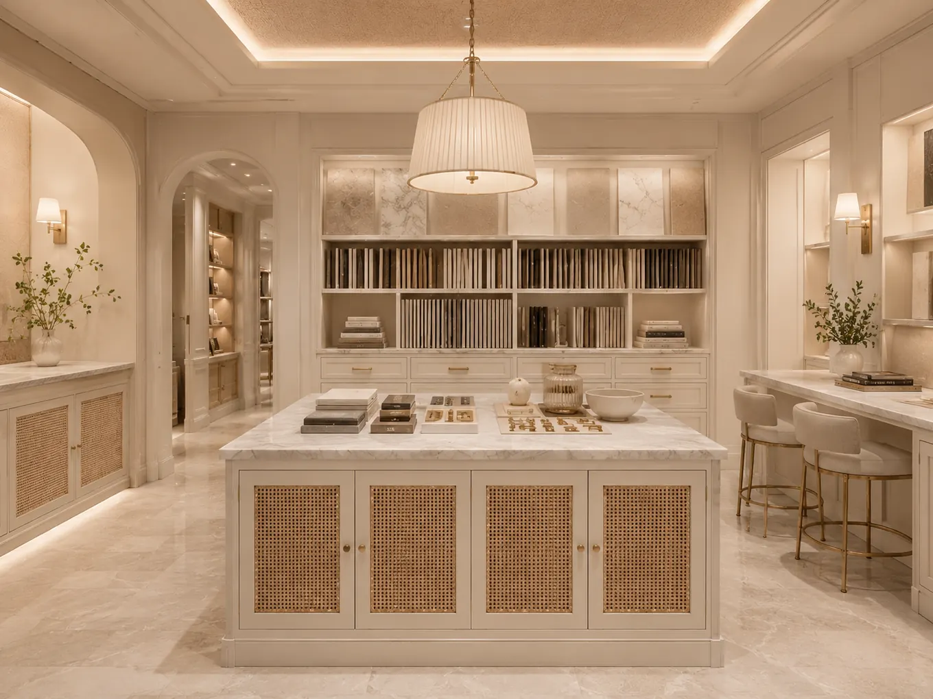 Rattan spa reception