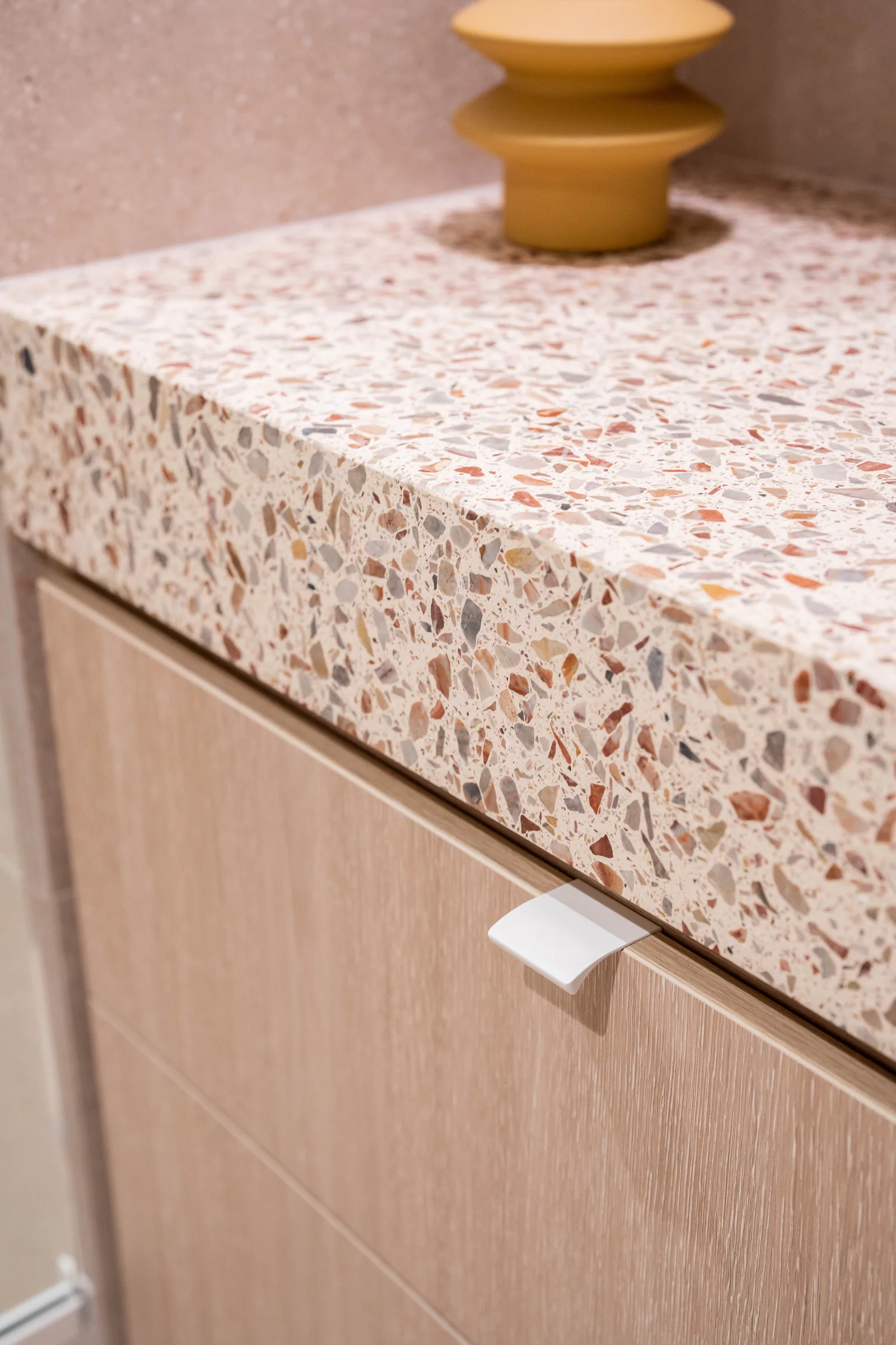 Oak drawer with terrazzo top, Noosa Crest
