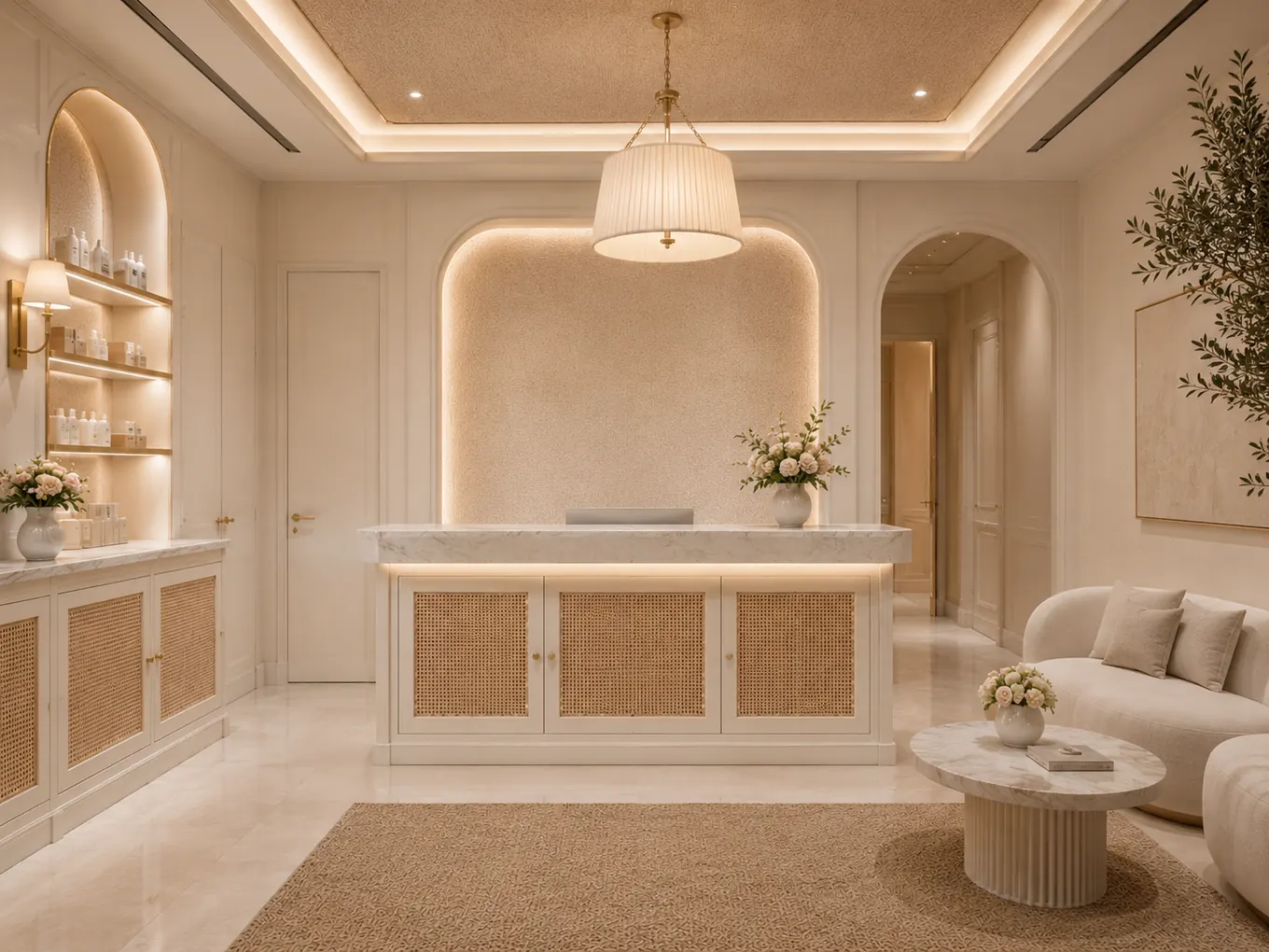 Rattan cabinetry